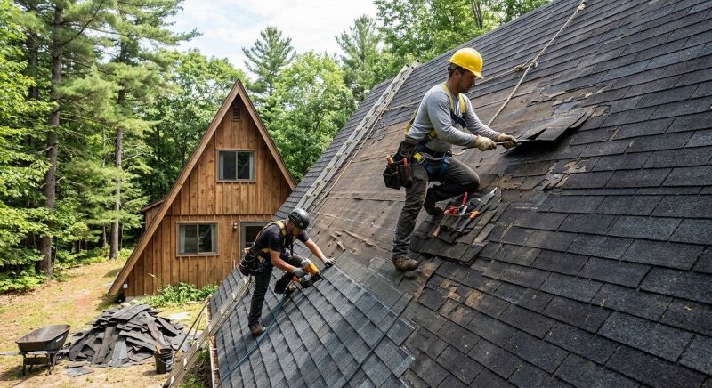 A Frame Roof Repair in Mercer County, PA