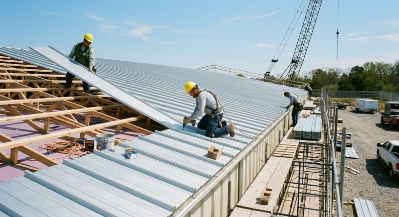Aluminum Roof Installation in Cortland, OH
