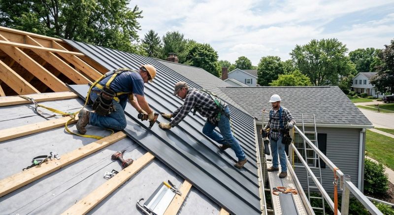 Aluminum Roof Installation in Cortland, OH