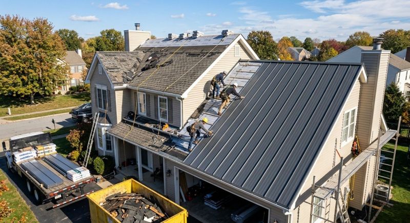 Aluminum Roof Replacement in Andover, OH