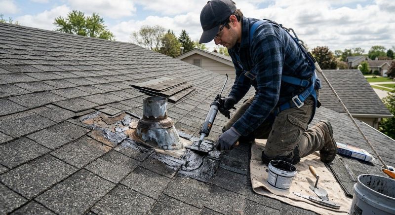 Asphalt Roof Leak Repair in Cortland, OH