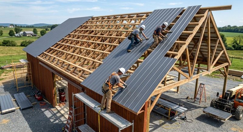 Barn Roof Construction in Mercer County, PA