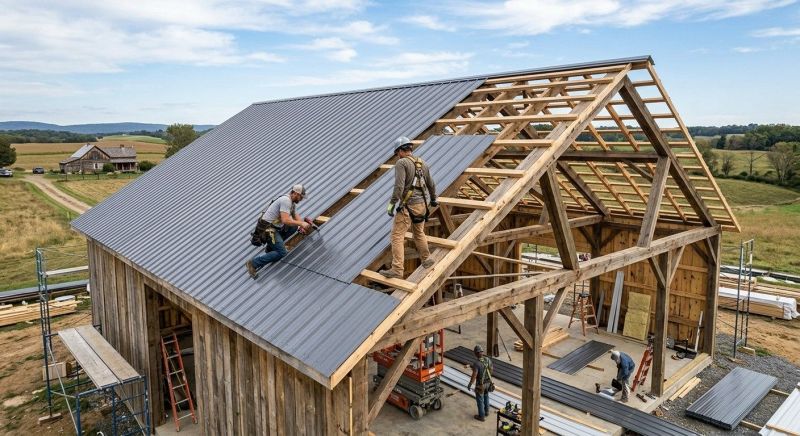 Barn Roof Construction in Mercer County, PA