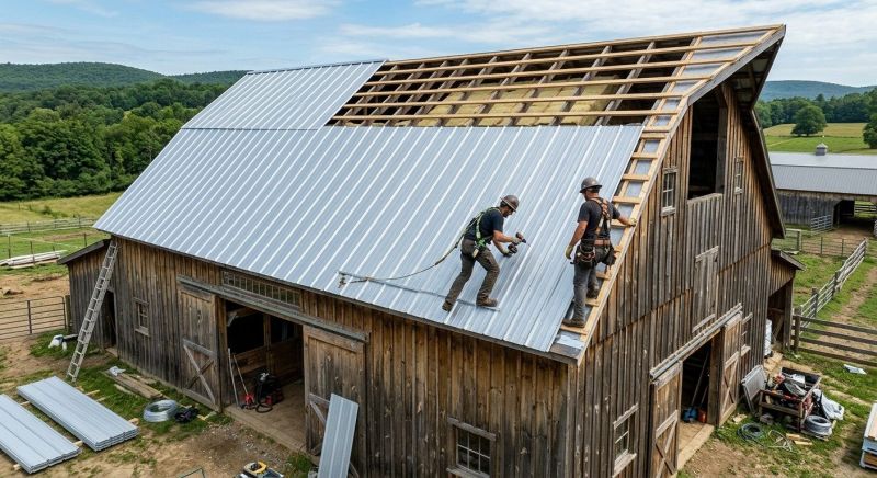Barn Roof Installation in Mercer County, PA