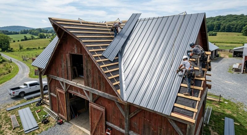 Barn Roof Installation in Mercer County, PA