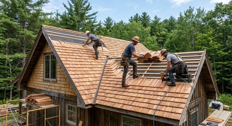Cedar Roof Installation in Brookfield, OH