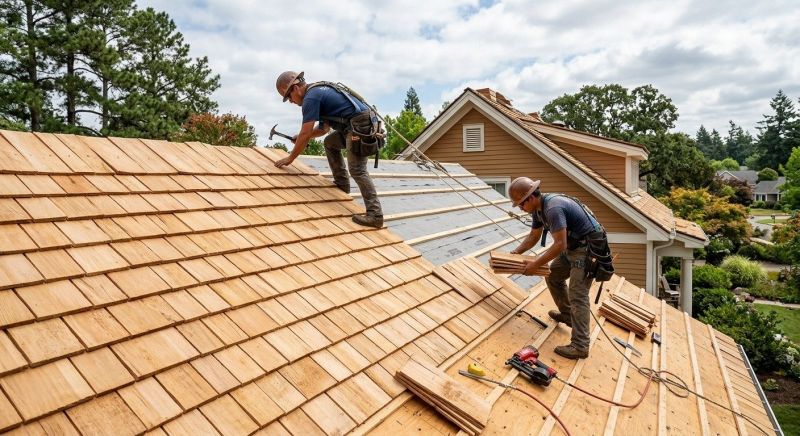 Cedar Roof Installation in Vienna, OH