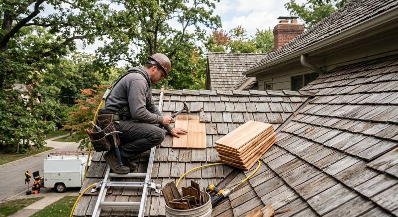 Cedar Shake Roof Repair in Kinsman, OH