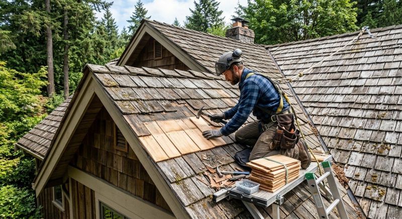 Cedar Shingles Repair in New Wilmington, PA