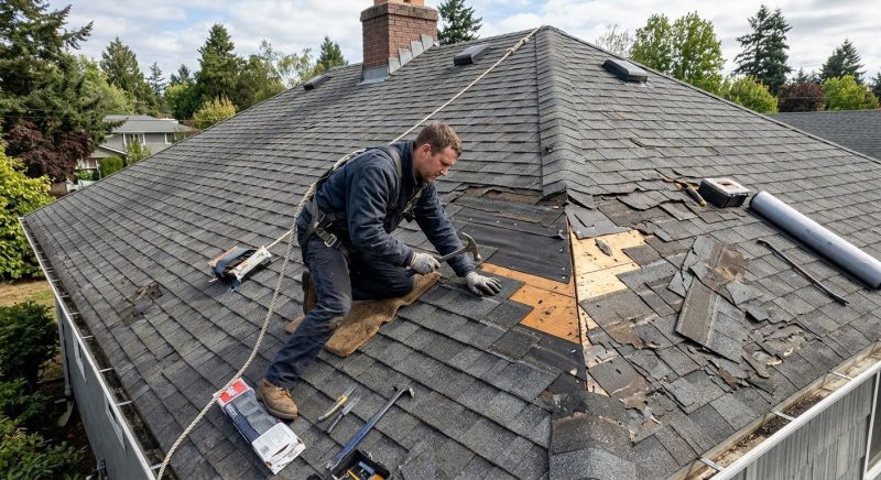Damaged Roof Repair in New Wilmington, PA