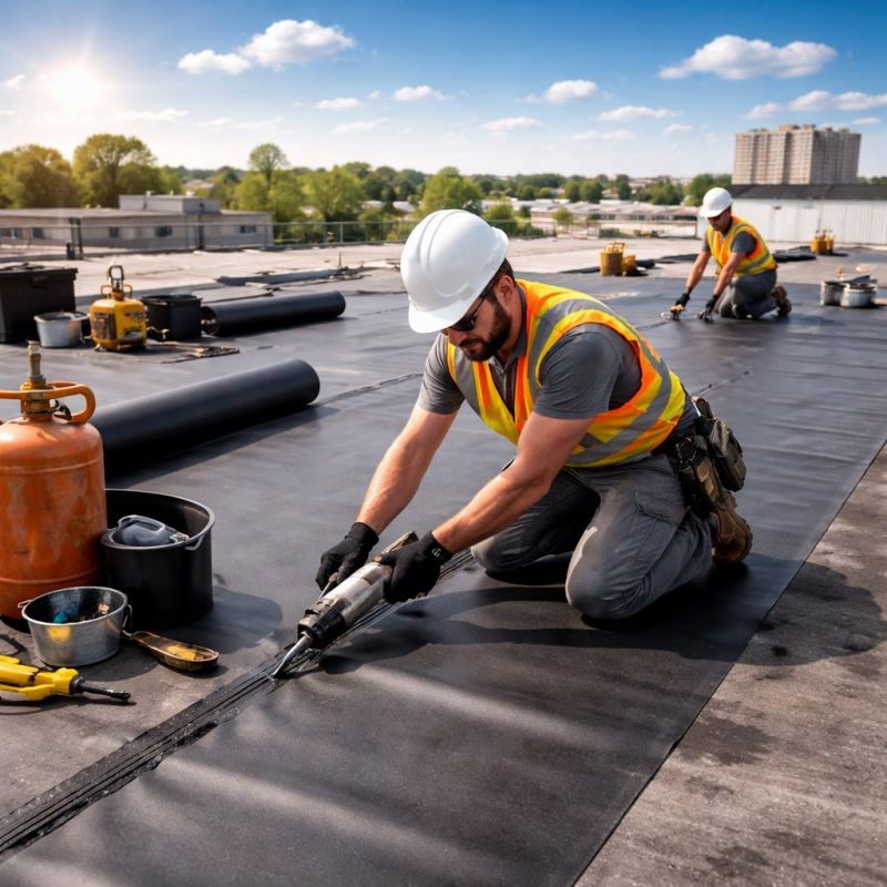 Epdm Roof Installation in Linesville, PA