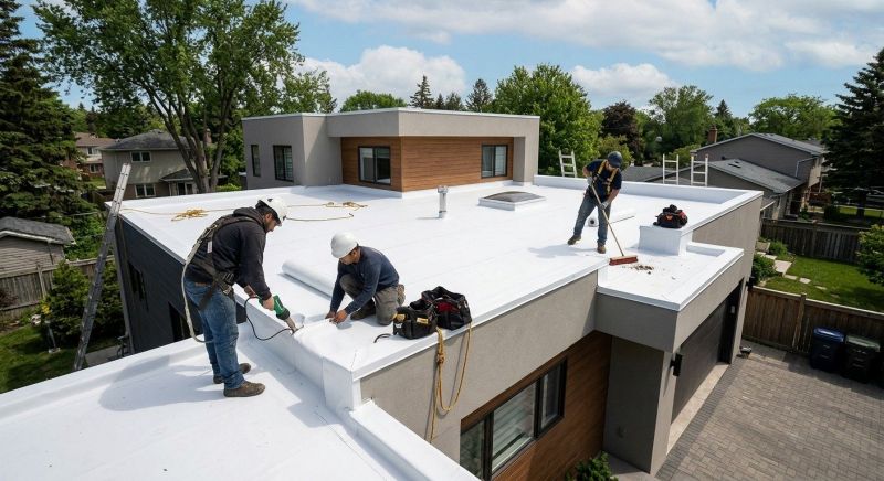 Flat Roof Installation in Hubbard, OH