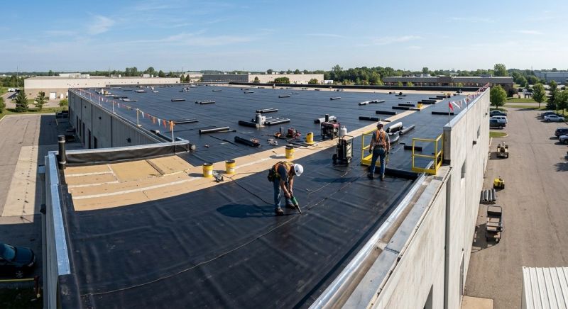 Flat Roof Installation in Sandy Lake, PA