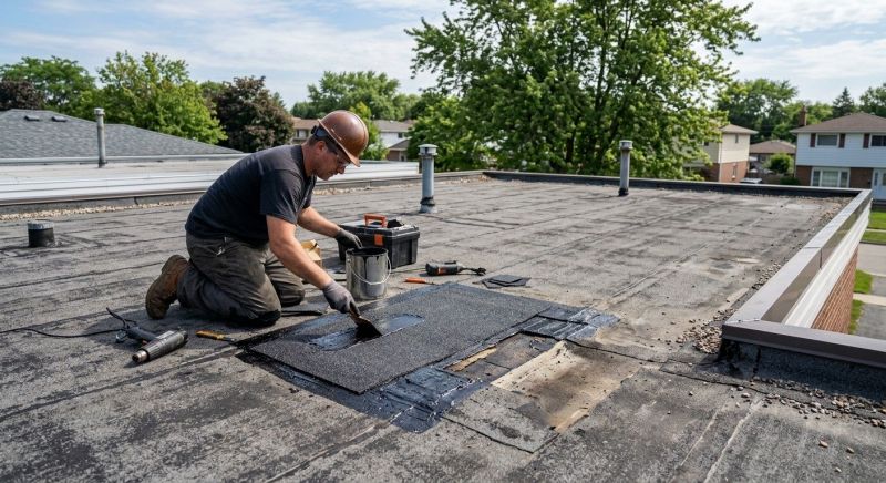 Flat Roof Repair in Grove City, PA