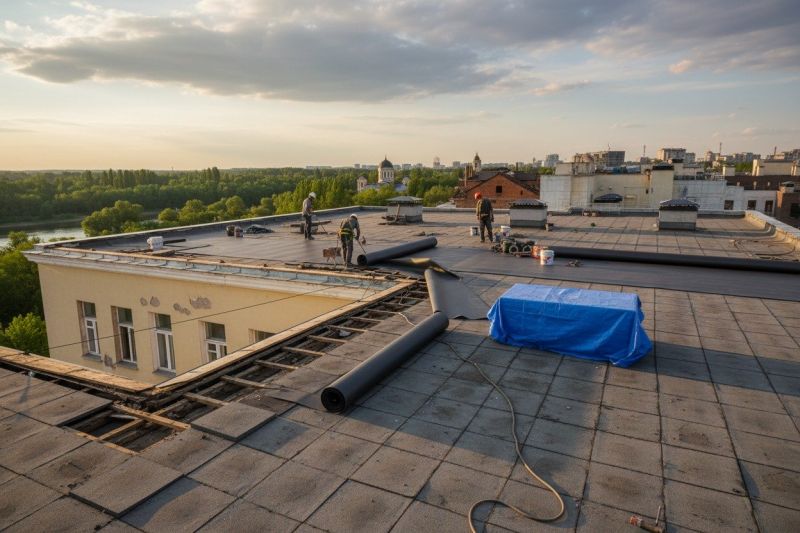 Flat Roof Replacement in Brookfield, OH