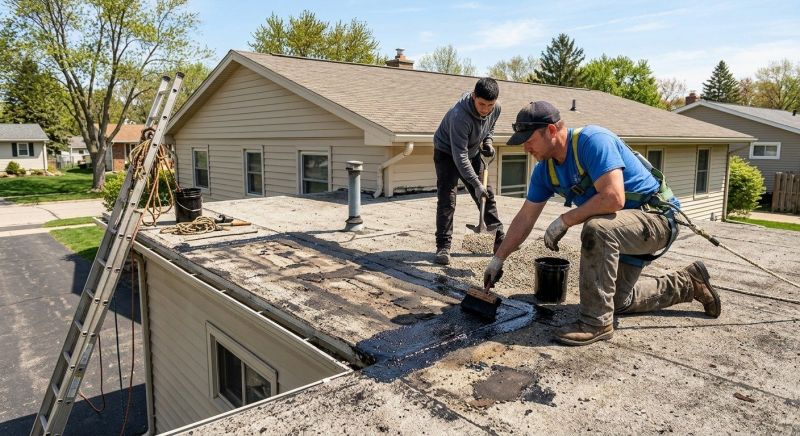 Flat Roof Tar Repair in Mercer County, PA
