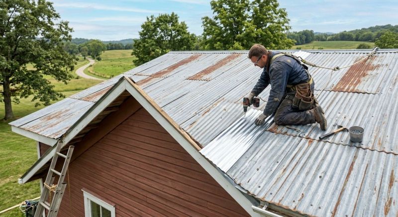 Galvanized Roof Repair in Mercer County, PA