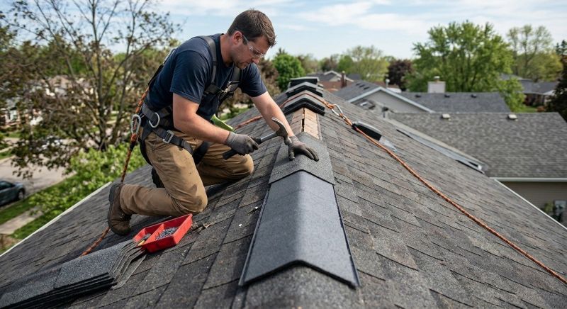 Ridge Cap Repair in Mercer County, PA