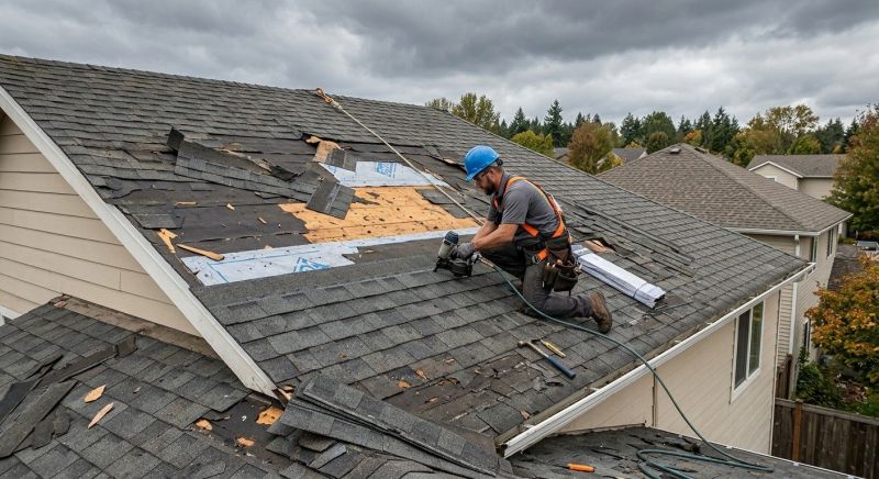 Roof Damage Restoration in Warren, OH