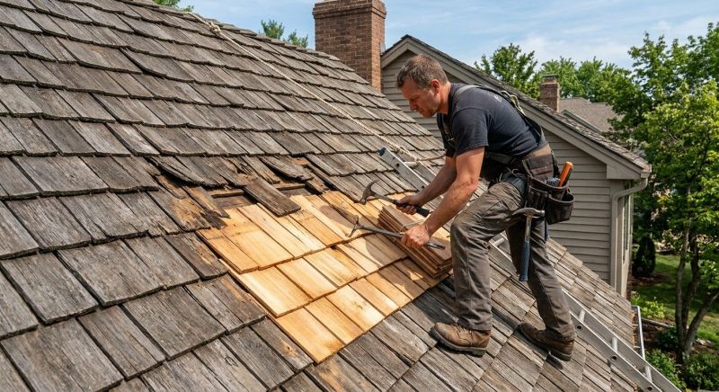 Shake Shingle Repair in Brookfield, OH