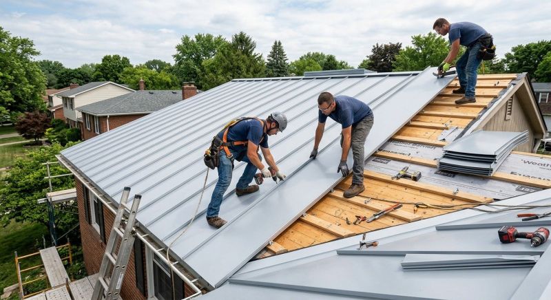 Sheet Roofing Installation in Volant, PA