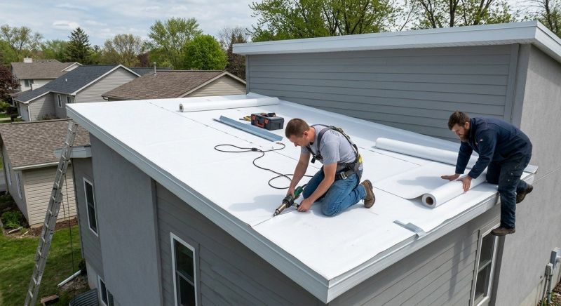 Single Ply Roof Repair in Girard, OH
