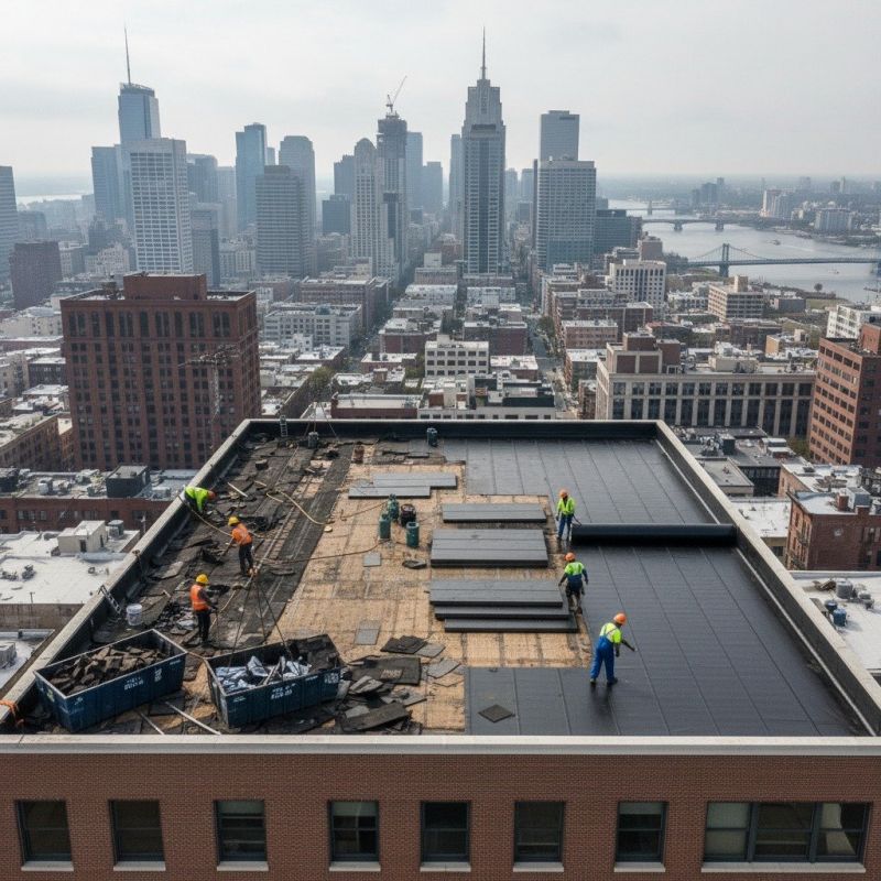 Single Ply Roof Replacement in Warren, OH