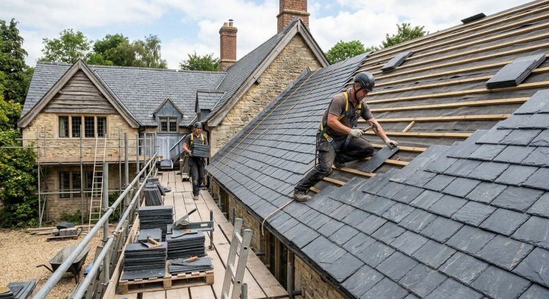 Slate Roof Construction in Andover, OH