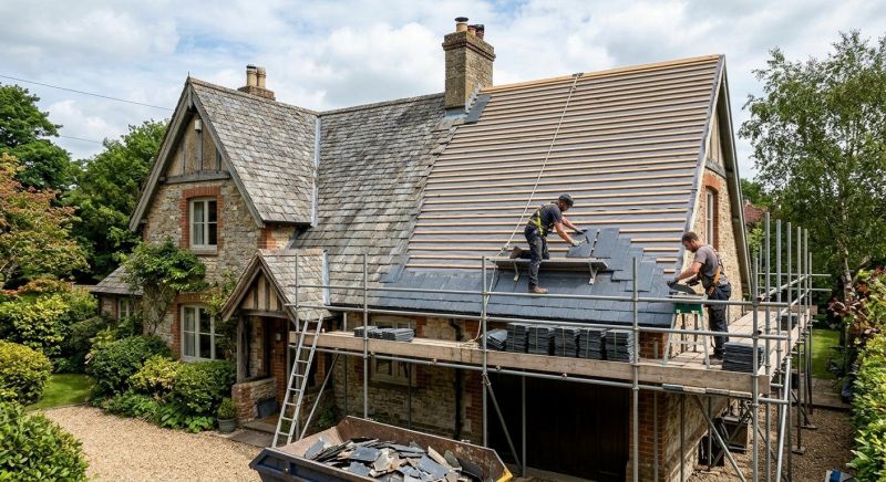 Slate Roof Replacement in Cortland, OH