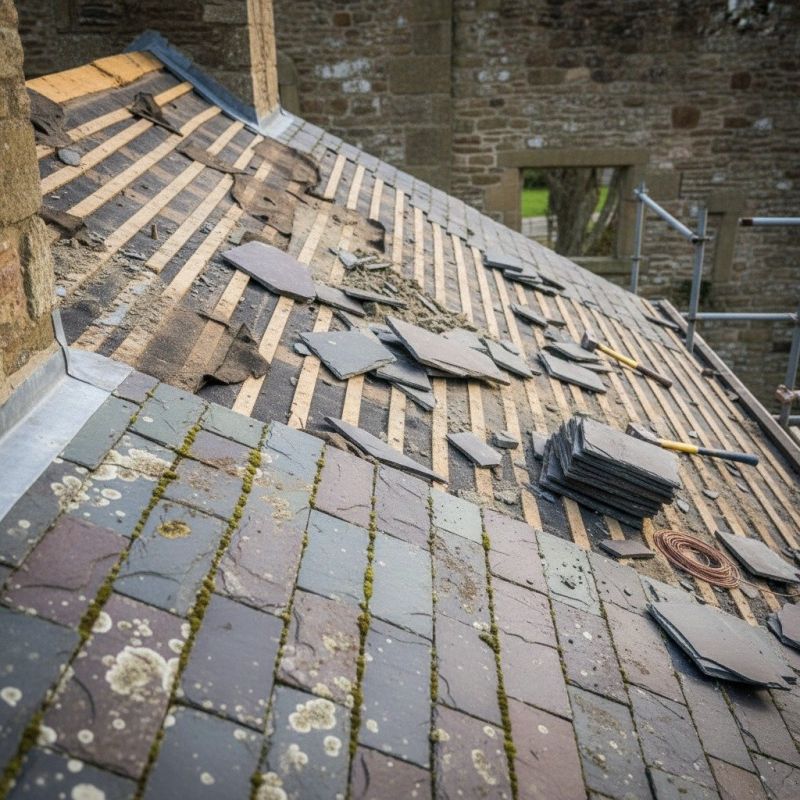 Slate Roof Replacement in Hubbard, OH