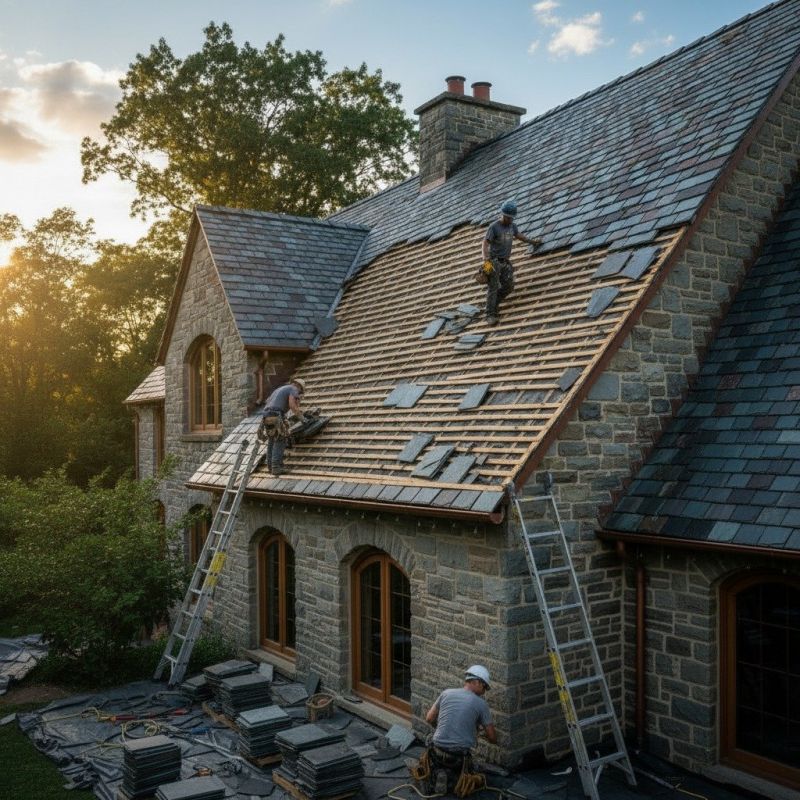 Slate Roof Replacement in Meadville, PA
