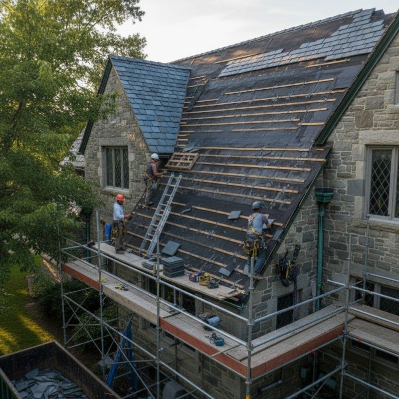 Slate Roof Replacement in Volant, PA