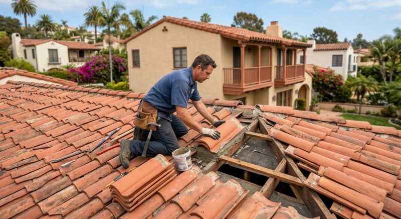 Spanish Tile Roof Repair in Mercer County, PA