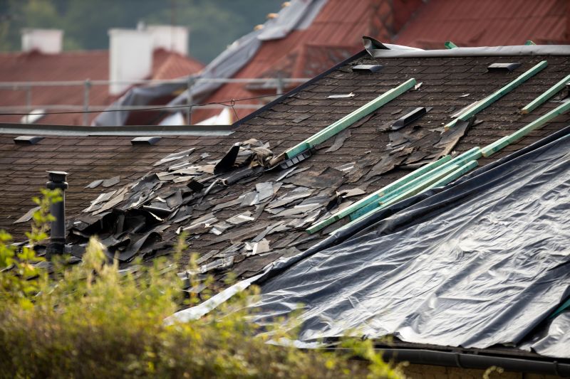 Storm Damage Roof Tarping in Mercer County, PA