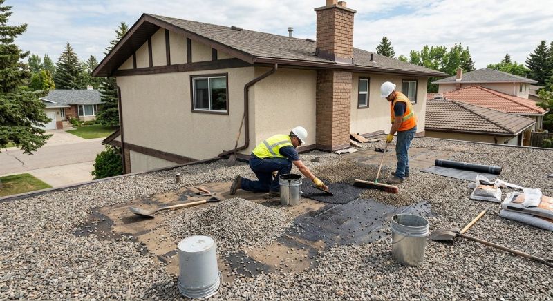 Tar And Gravel Roof Repair in Andover, OH