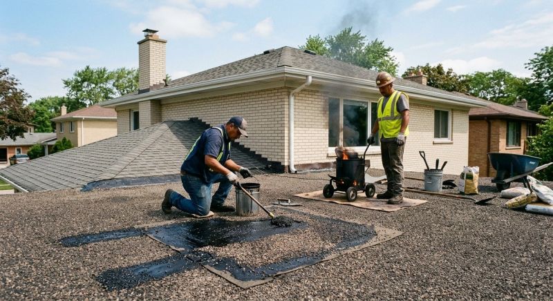 Tar And Gravel Roof Repair in Linesville, PA