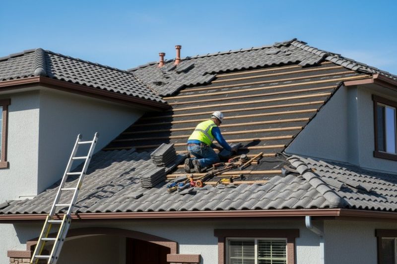 Tile Roof Repair in Grove City, PA