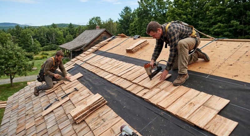 Wood Roofing Installation in Andover, OH