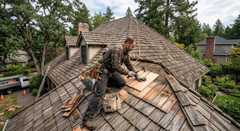 Wood Shake Roof Repair in Trumbull County, OH